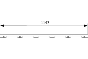 Решетка TECE TECEdrainline Steel II 6 012 83 120 см матовая - 3