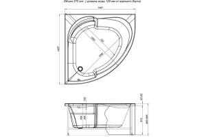 Экран для ванны фронтальный AQUANET Bali (00139566) - 2