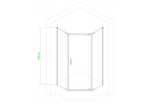 Душевой уголок Royal Bath TR 90х90 профиль белый стекло матовое - 3