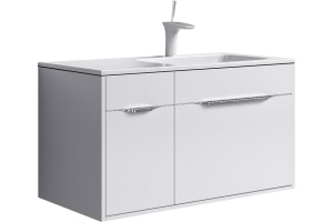 Тумба с раковиной Aqwella 5 stars Malaga 90 R белая
