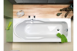 Акриловая ванна Cersanit Santana 140 ультра белый - 2