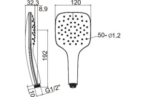 Душевая лейка Ravak  (X07P351) - 2