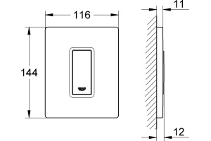 Кнопка смыва Grohe Skate Cosmopolitan 38784SH0 для писсуара - 2