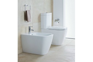 Унитаз напольный Duravit Happy D.2 с крышкой, белый (2134090000) - 2