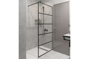 Душевая перегородка STWORKI Кронборг LOFT-GW-120х220 120 см, профиль черный матовый - 3