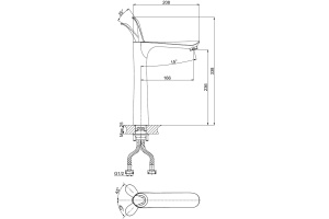 Смеситель для раковины D&K DA1032059 - 3