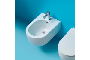 Kerasan Flo биде подвесное с 1отв под смеситель, цвет белый