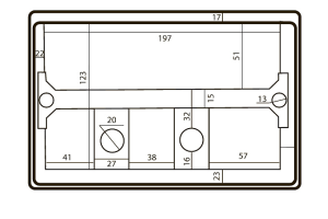 Кнопка смыва Black&White Universell черная матовая - 2