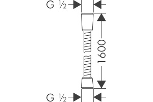 Душевой шланг Hansgrohe Sensoflex 28136000 - 3