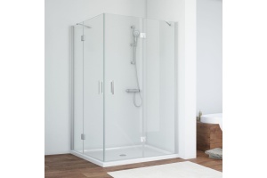 Душевой уголок Vegas Glass AFA-F 110*100 07 01 R профиль матовый хром, стекло прозрачное