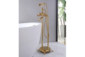 Смеситель для ванны и душа напольный Abber Klassik (AF8415G) - 2