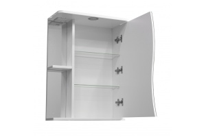 Зеркало-шкаф Polar Волна Верея 60 R с подсветкой белый - 2