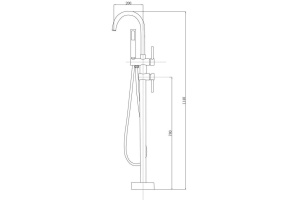 Смеситель для ванны Timo Saona хром (2300Y) - 2