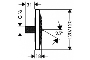 Душевая форсунка Hansgrohe PuraVida 28430000 - 3
