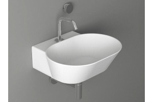 Раковина накладная Simas Wawe 48х43 белая - 2