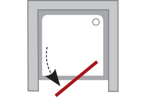 Душевая дверь Ravak Pivot 90 см (03G70U00Z1) - 2