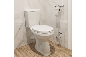 Унитаз-компакт DIWO Ростов 0401 , напольный , с бачком , с косым выпуском , фаянс - 2