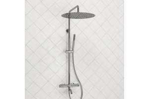 Душевая система WasserKraft 40 с термостатом хром - 2
