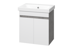 Тумба под раковину Misty Ронда 50 белая глянцевая