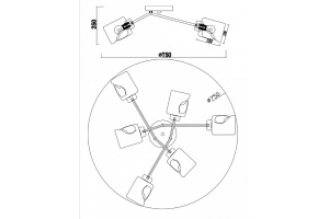 Потолочная люстра Freya Isabella FR5095CL-06G - 2