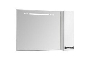 Зеркало-шкаф Aquaton Диор 100 R  с подсветкой и подогревом белый