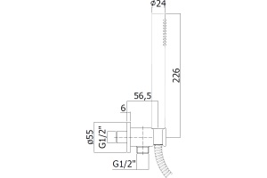 Душевой гарнитур Paffoni Master ZDUP094HGSP золото медовое брашированное - 2