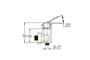 Смеситель для ванны KAISER Sharp (64077) - 2