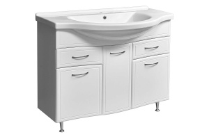 Тумба под раковину Stella Polar Концепт Эльбрус 100 белый