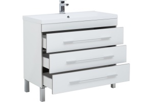 Тумба с раковиной Aquanet Верона 100 белая - 3