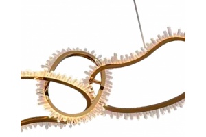 Подвесная светодиодная люстра Kink Light Сена Кристалл 07607-5AL,36 - 2