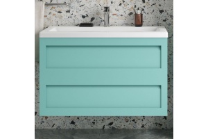 Тумба для комплекта Art&Max Platino 90, подвесная, светло-зеленая матовая