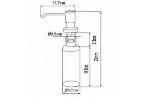 Дозатор Zorg ZR-21 черный - 2