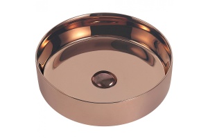 Накладная раковина Abber Bequem 40 розовое золото