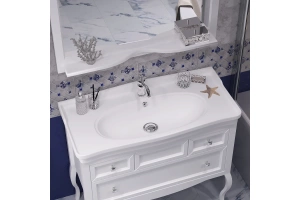 Тумба под раковину Opadiris Валери 105 белый матовый - 3