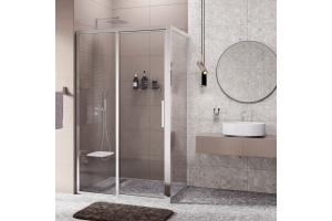 Душевой уголок Wasserkraft Lopau 120x90 L профиль хром стекло прозрачное - 2