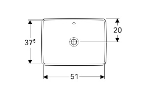Раковина 55 см Geberit VariForm 500.736.01.2 - 3