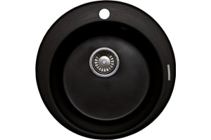 Мойка кухонная Lava R1 чёрный металлик