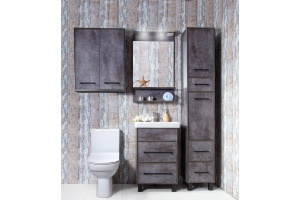 Тумба с раковиной Бриклаер Чили 55 цемент - 2