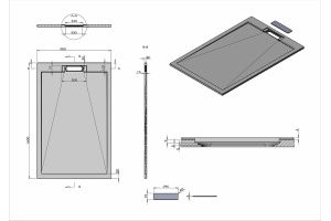 Поддон для душа Vincea 160х90 белый матовый - 2