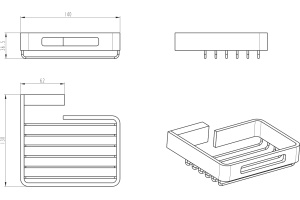 Мыльница Boheme Q 10959-MW matt white - 2