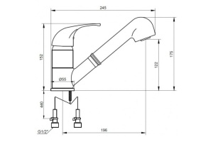 Смеситель для кухонной мойки  KAISER Safira (22066) - 2