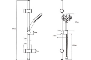 Душевой гарнитур Bien Hermes BD24031812 - 3