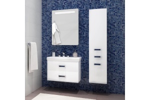 Комплект мебели подвесной Aquaton Америна 70 белый глянцевый