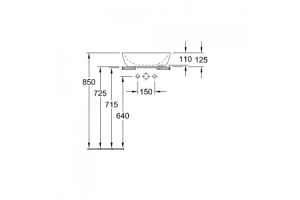 Рукомойник Villeroy & Boch Artis 4179 4301 alpin - 3