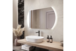 Зеркало DIWO Новгород 120 с подсветкой, овальное, с сенсорнымуправлением, настенное - 3