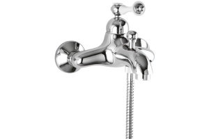 Смеситель для ванны Cezares MARGOT Bianco Lucido Cromo (MARGOT-VM-BLC)