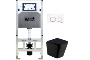 Комплект Weltwasser AMBERG 506 ST + GELBACH 004 MT-BL + AMBERG RD-WT (10000006870)