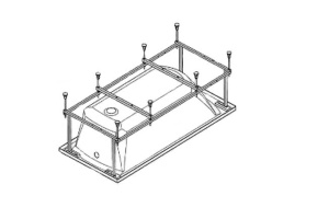 Монтажный комплект для ванны SANTEK Монако (1WH112421) - 2