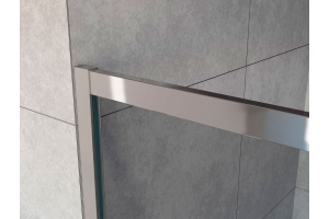 Душевая дверь в нишу Vincea Garda VDS-1G2200CL 220 см, профиль хром, стекло прозрачное - 3