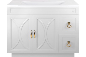 Тумба с раковиной Misty Амбра 100 белый